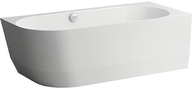 Laufen Pro Raumspar-Badewanne Marbond Eckversion rechts BxHxT: 1800x590x800mm, weiß