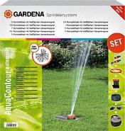 GARDENA Komplett-Set mit Vielflächen-Versenkregner AquaContour automatic