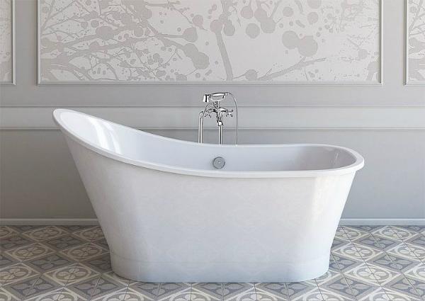 Badewanne RETRO freistehend 1595x570-805x732 mm