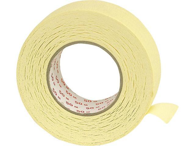 Krepp-Chamois Länge 50 m, Breite 50 mm hochgekreppt, zum groben Abkleben