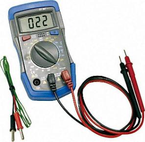 Solarcheck Digitalmultimeter DT-36T mit Messkabel und Temperaturfuehler