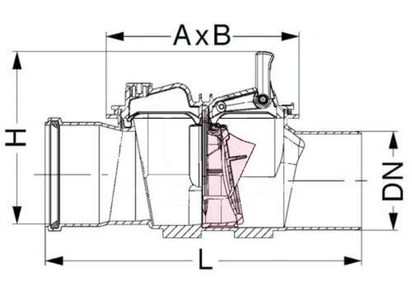 KESSEL 72150 RÜCKSTAUVERSCHLUSS DN 150