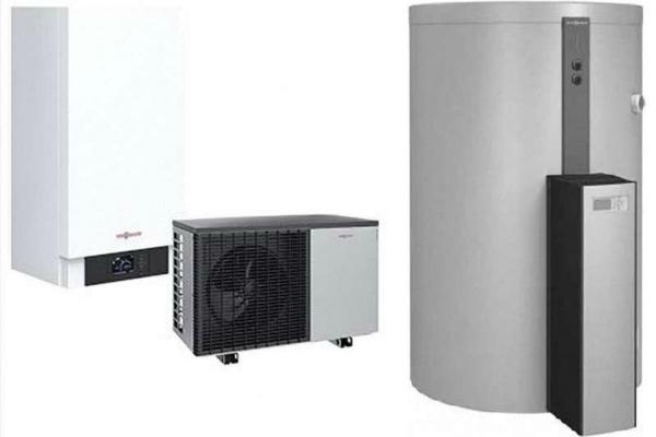 Viessmann Waermepumpenpaket Vitocal 200-S Typ AWB-(M)-E-AC 201D mit Vitocell 120-E Vitotrans 353