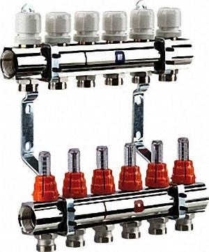 HEIZKREISVERTEILER 12 GRUPPEN MIT DURCHFLUSSMESSER