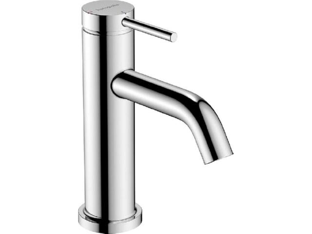 Waschtischmischer Hansgrohe 80 Tecturis S Ausladung 108 mm CoolStart mit Zugstangen-Ablaufgarnitur chrom