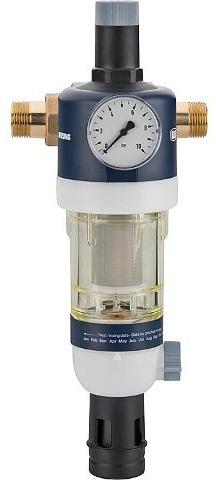 Hauswasserstation DN20 (3/4") Mit Druckminderer und Manometer min. 1,5 bar max. 16 bar Messing/Kunststoff