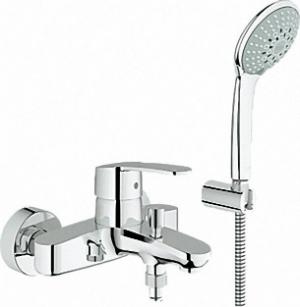 GROHE EH-WANNENBATTERIE EUROSTYLE C MIT EUPHORIA BRAUSEGARNITUR CHROM