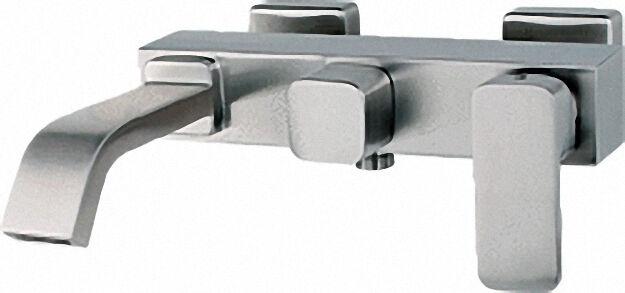 WANNENMISCHER EDELSTAHL MATT AP INOX CUBO, AUSL. 226MM