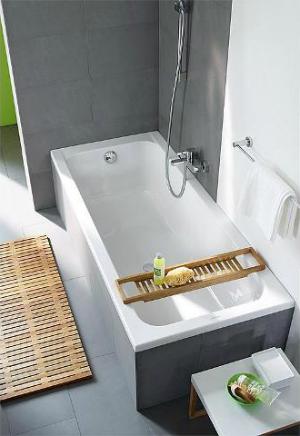 BADEWANNE DURAVIT D-CODE 1700X750 MM, EINBAUVERSION, ABLAUF FUSSBEREICH, WEISS