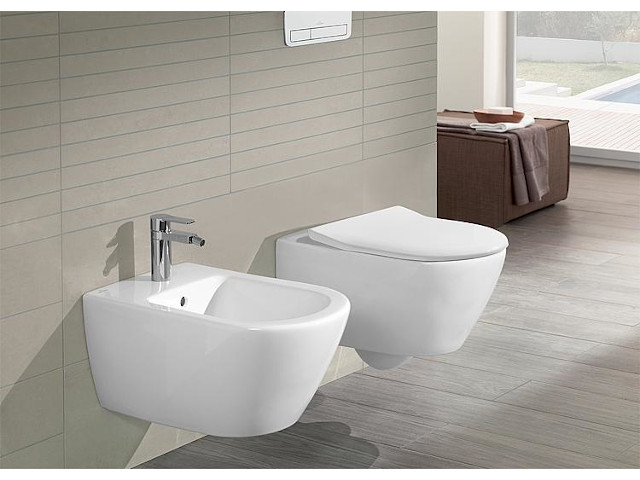 WC-Set Villeroy & Boch Subway 2.0 Wand-Tiefspül, spülrandlos, Softclose, Weiß, inkl. WC-Sitz
