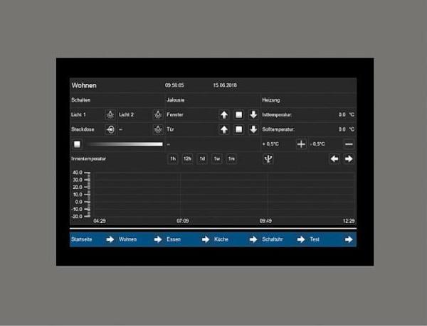 Touchpanel VisuControl MDT Größe: 7 Zoll / 17,7 cm 