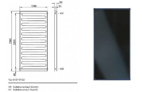 VIESSMANN AUFDACH SOLAR FLACHKOLLEKTOREN VITOSOL 200-FM