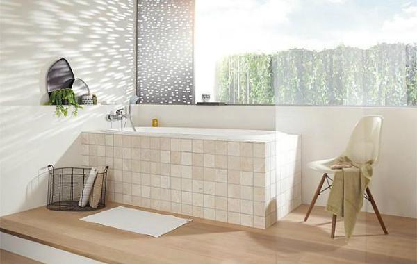 Wannenmischer-Grohe-Eurostyle-verchromt-offener-Hebel-Aufputz