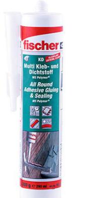 FISCHER 503317 MULTI KLEB- UND DICHTSTOFF KD-290 GLASKLAR 290ML VPE 1 STÜCK