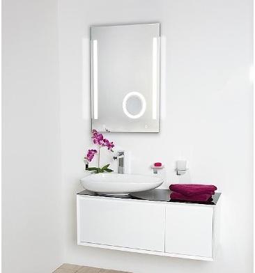 Spiegel Earline mit Beleuchtung und Kosmetikspiegel (dimmbar), 2 Sensorsch. 1000x800mm 11,5W