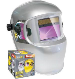 SCHWEISSSCHUTZHELM LCD PROMAX 9/13 G, SILBER