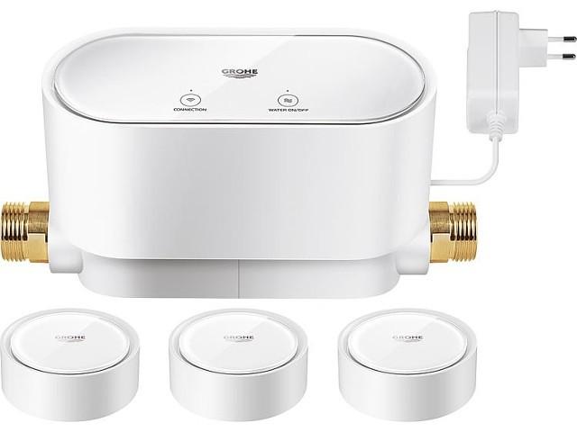 Grohe-Sense-Set-1-x-Guard-WLAN-Netzbetrieb-230V-3-x-WLAN-Batteriebetrieb