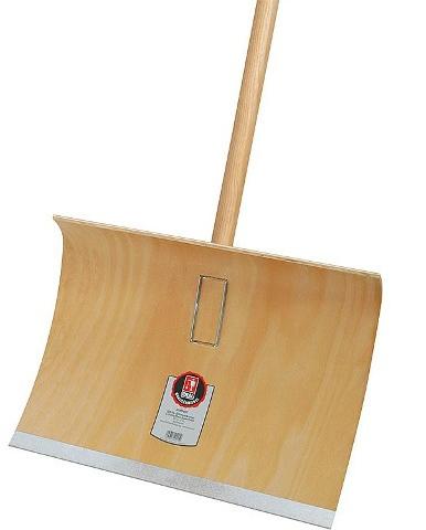 Ideal-Schneeräumer Sperrholz, 50cm breit,Hartholz- stiel