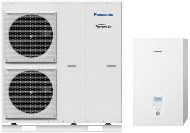 Panasonic Wärmepumpen-Paket, Luft-Wasser, Aquarea T-CAP, Super Quiet und Hydromodul, 9,2kW, KIT-WQC0