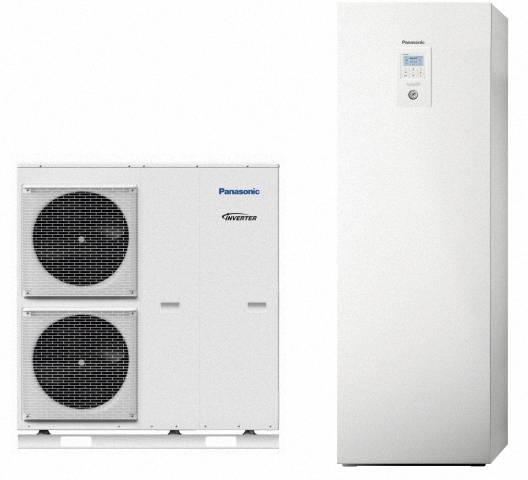 Panasonic Wärmepumpen-Paket, Luft-Wasser, Aquarea T-CAP SuperQuiet und Kombi-Hydromodul, 9,0kW, KIT