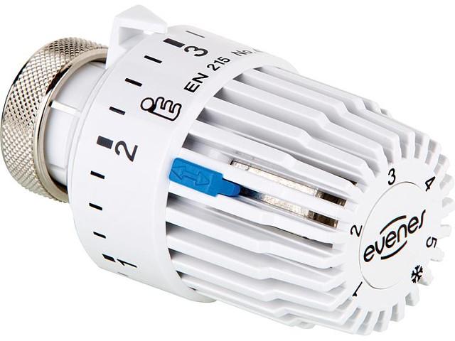 Heizkörperthermostat Standard für Heimeier Ventil Heizkörper M 30x1,5 weiß Thermostatkopf Frostschutzsicherung