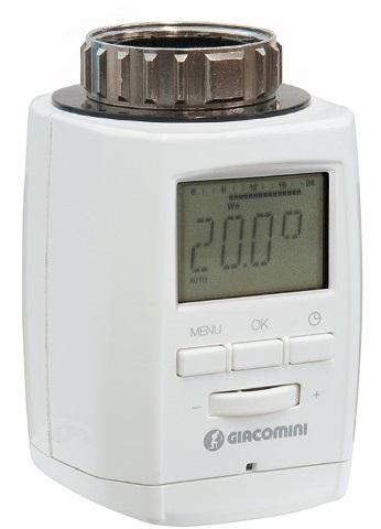 Giacomini K470WX001 Funkgesteuerter Thermostatkopf Standard für Heimeier M 30x1,5 Heizungsthermostat Thermostat-Kopf