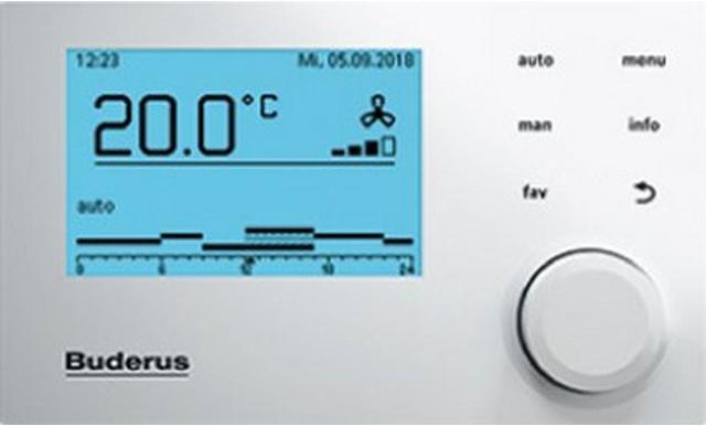 Buderus VC310, Komfort-Bedieneinheit - so kann gute Luft erreicht werden