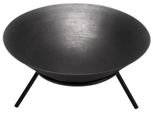 Garten Feuerschale schwarz Offene Feuerstelle Ø 56cm BB690 Feuerschale zum Kochen und Grillen