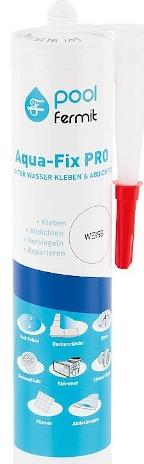 Fermit Kleber Aqua-Fix Pro weiß, 290ml Zum abdichten und befestigen, Überstreichbar mit Acrylfarbe 