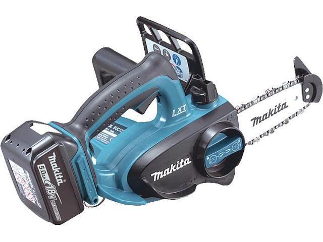 Akku-Kettensäge MAKITA 18V DUC122RTE mit 2x5,0 Ah Akkus und Ladegerät