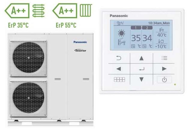 Panasonic Aquarea Luftwärmepumpe Monoblock Kompaktsysteme 400V 9 kW Inverter WH-MXC09H3E8