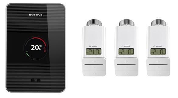 Buderus Set Regelung TC100.2 mit Bosch Smart Home Thermostat