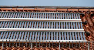 Solarthermie auf Hausdach für Solarthermieheizung