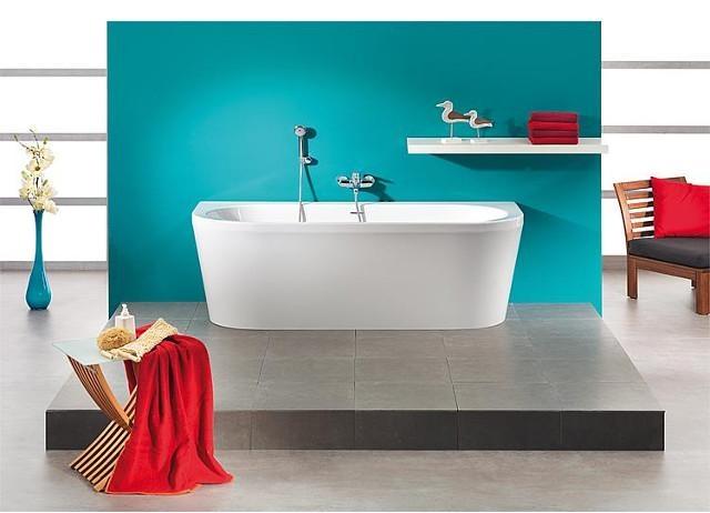 Badewanne Edena, BxHxT 1800x580x790mm, Weiss