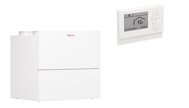 Viessmann Paket Vitovent 300-W, Wohnungslüftungs-System mit Rundkanal, für 130m² Wohnfläche