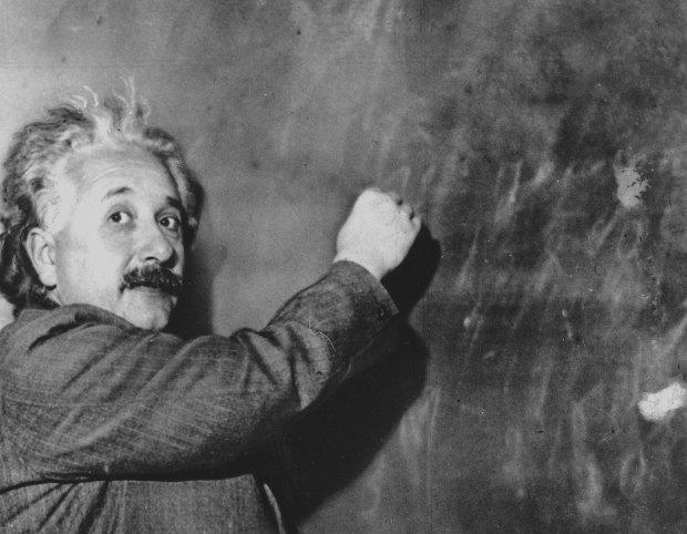 Eine historische Aufnahme von Albert Einstein 