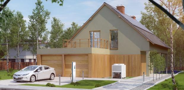 Nachhaltigkeit für Wohnhaus - Solar, Elektroauto, Wärmepumpe