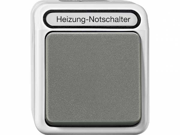 Heizungs-Notschalter Aquastar Merten,IP44,Wechsel,lichtgrau 1 Stück