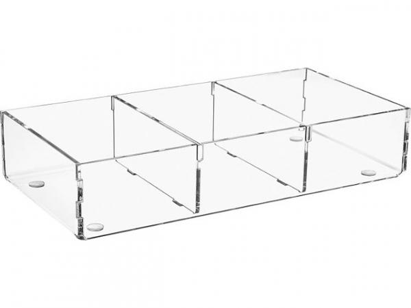 Sortierbox aus Plexiglas transparent 240x120x50mm 9315623