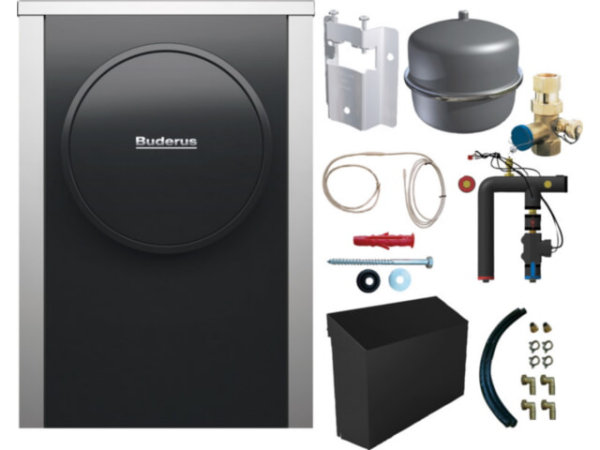 Buderus Logaplus M WLW196i-6+WB 6,57 kW ohne WLAN hybridfähig Außenmontage 7739621280