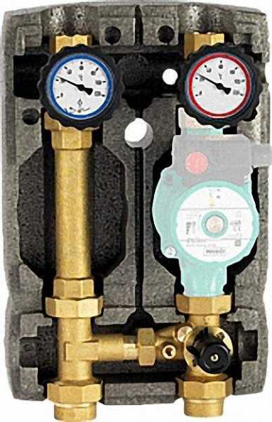Heizkreisset Easyflow DN25 R1'' mit Isolierung 3-Wege- Mischer