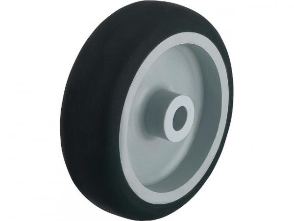 BLICKLE Räder mit thermoplastischem Gummi-Laufbelag, Tragfähigkeit 50 kg Rad D= 50mm, Achse 8mm