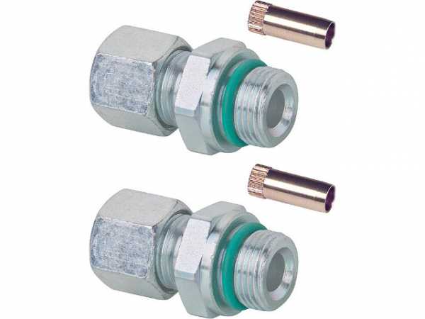 Schneidring-Verschraubungsset 2x10mmxDN 10 (3/8") mit Stützhülse