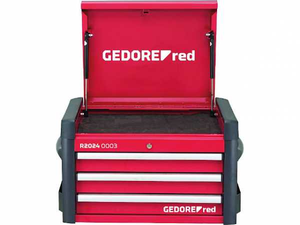 Werkzeugtruhe GEDORE red mit 3 Schubladen