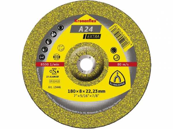 Schruppscheibe KLINGSPOR gekröpft 115x6,0x22,23mm