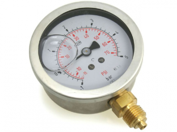 Manometer Glyzerin NG 63 radial -1 bis +5 bar