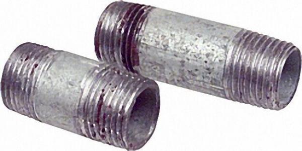 Rohrdoppelnippel, verzinkt 1'', 30mm AG/AG WG801