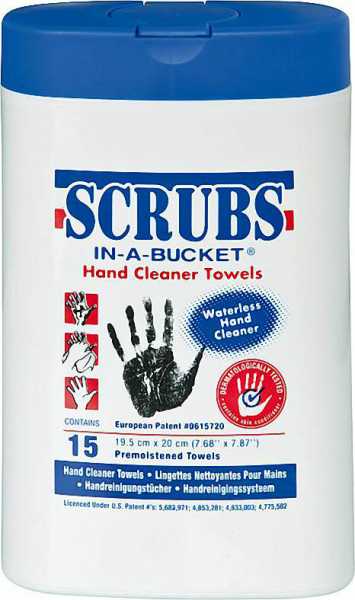 Handreinigungstücher Scrubs 1 Box mit 15 Tücher