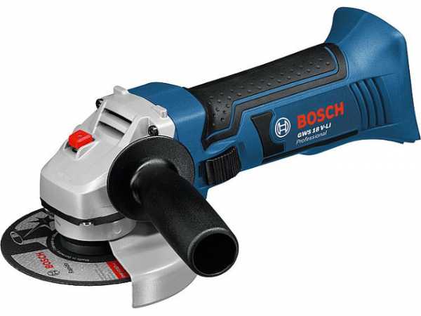 BOSCH Akkuwinkelschleifer GWS18-125V-Li Professional, ohne Akku + Ladegerät, Trennscheibe=115mm