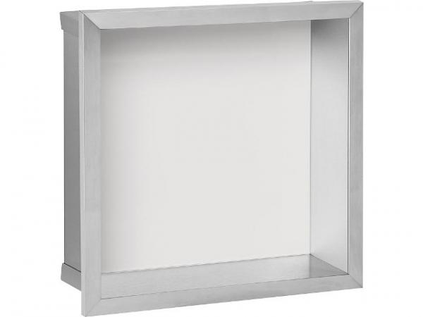 Wandnische, weiße Glasrückwand, Tiefe 150mm, BxH:325x325mm